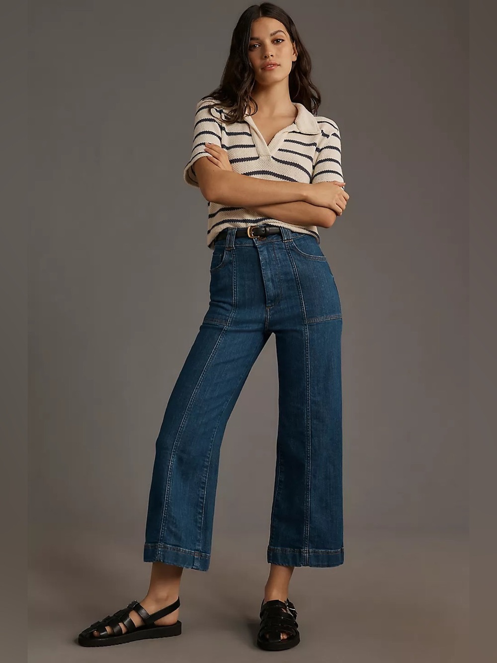 Anthropologie Pilcro The Skipper High-Rise Wide-Leg Pants